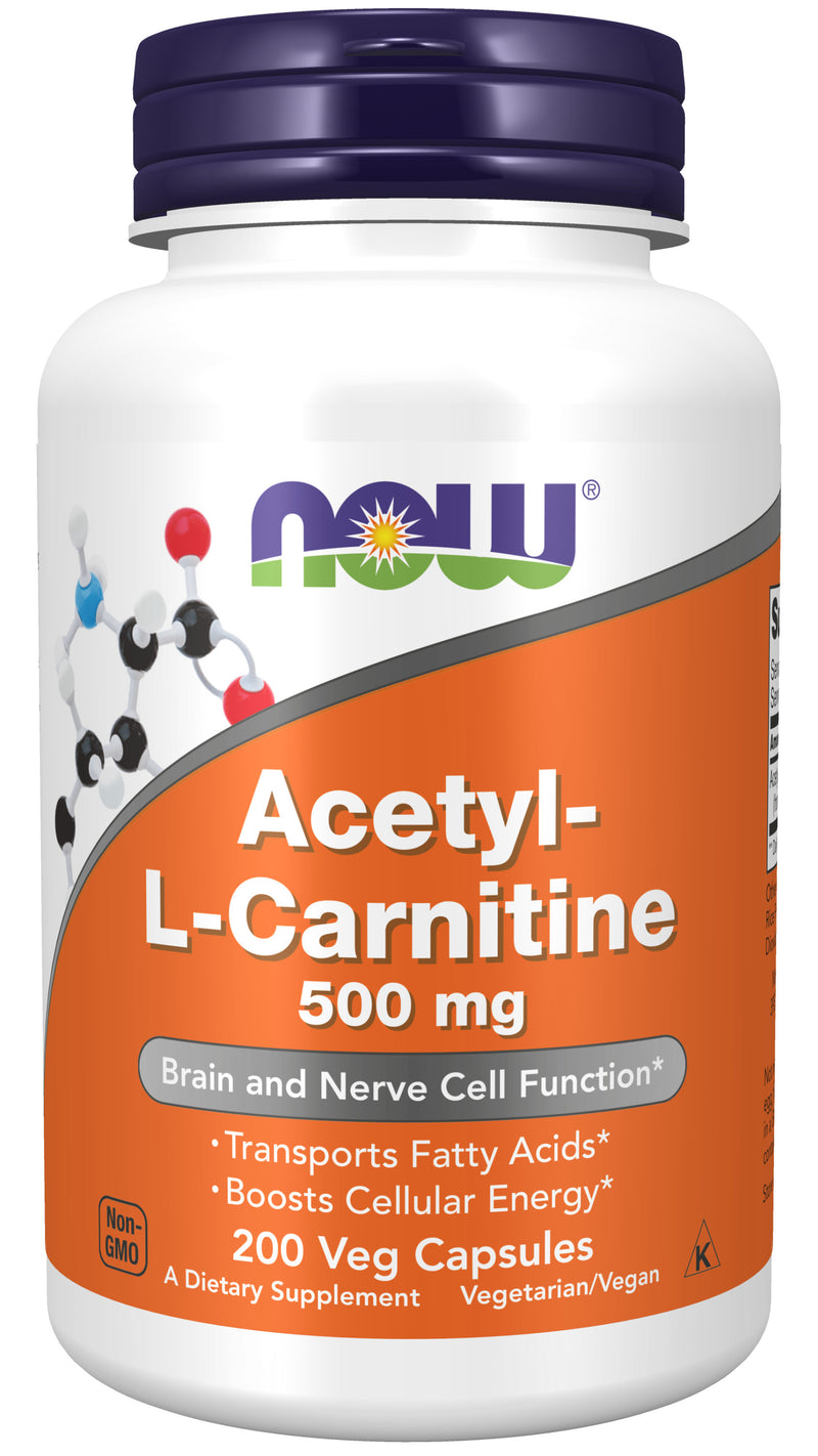 Acetyl-L-Carnitine 500 mg 200 Veg Capsules
