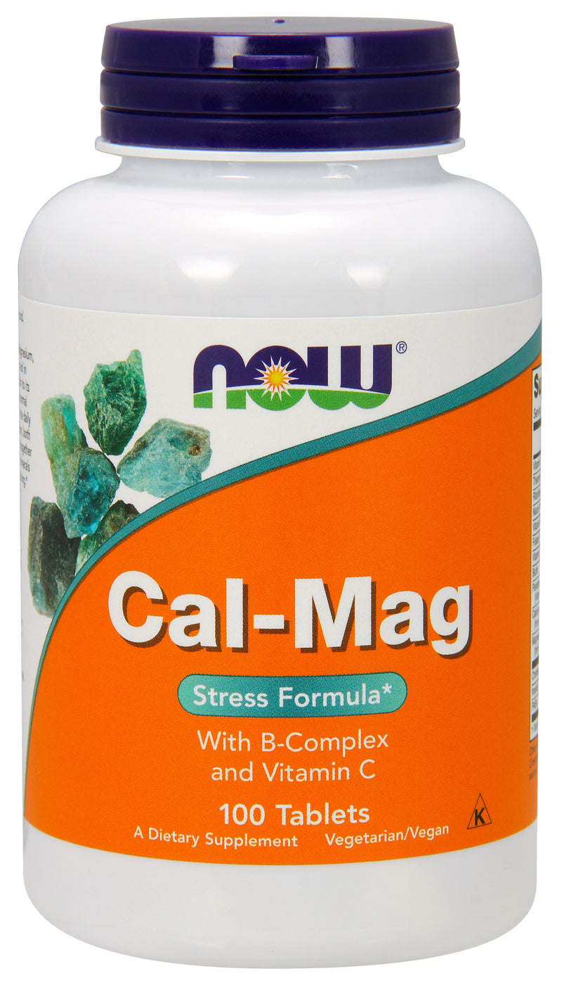 Cal-Mag Stress Formula 100 Tablets | By Now Foods - Best Price